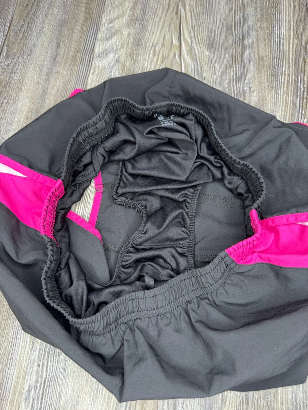 Nike Women’s Black Pink Dri FIT Lined Lightweight Workout Running Shorts Small